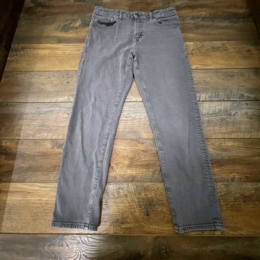 American Eagle Athletic Fit Easy Flex Gray Jeans Mens 32x30 Real Denim Grunge